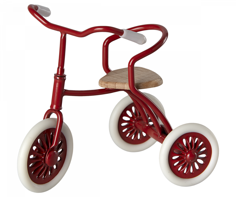 Maileg driewieler muis rood 3+