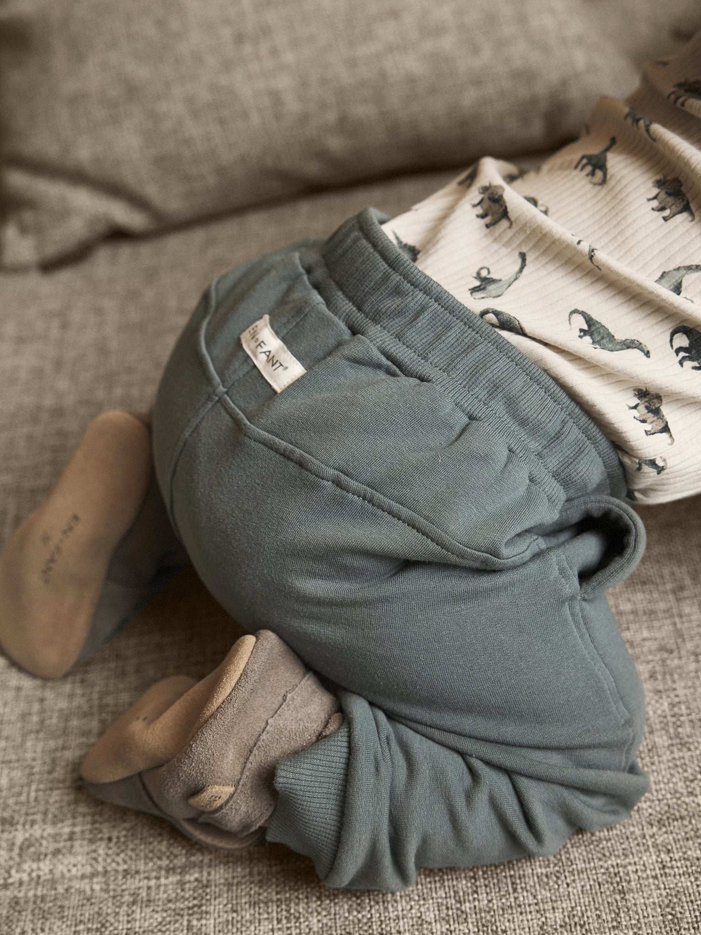 EnFant Broek Sweat groen 68