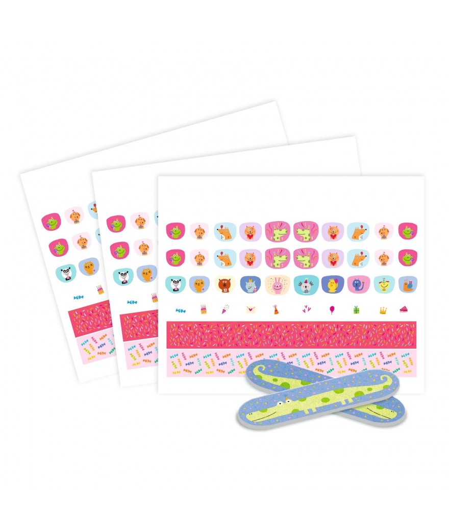 Djeco nagelstickers verjaardag 3+