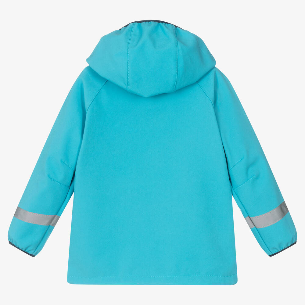 Playshoes jack softshell aqua blauw 128