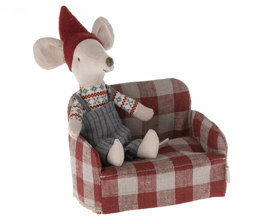 Maileg bankstel voor muis rood 3+