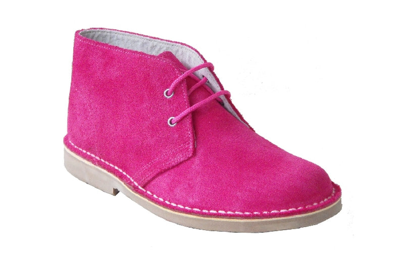 safari boot suede fucsia