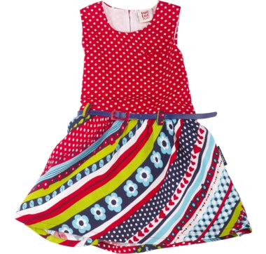tuctuc feestjurk met riem summer swimmer 144 MAAT 144