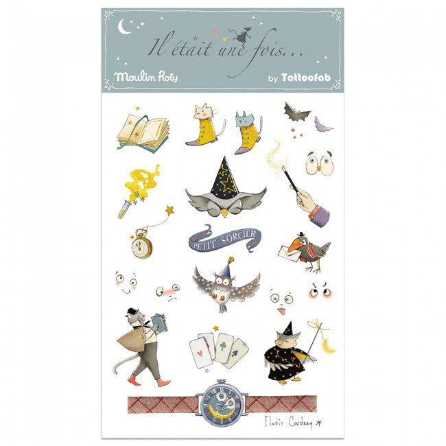 Moulin Roty tattoos little wizard 3+