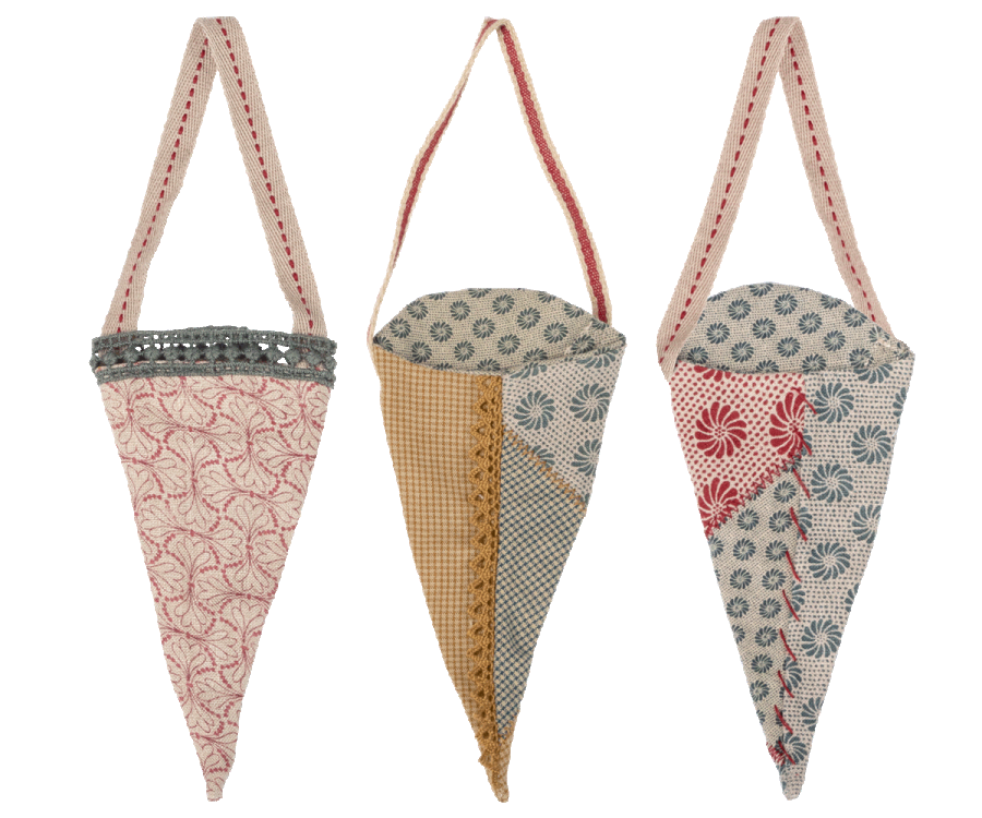 maileg decoratie cornet 3 ass.