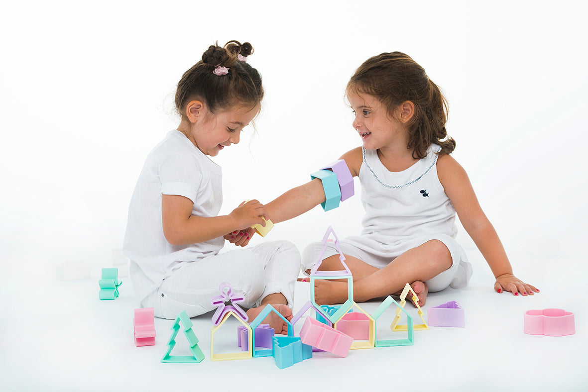 Dëna Speelgoed en bijtring house soft mint pastel 0+