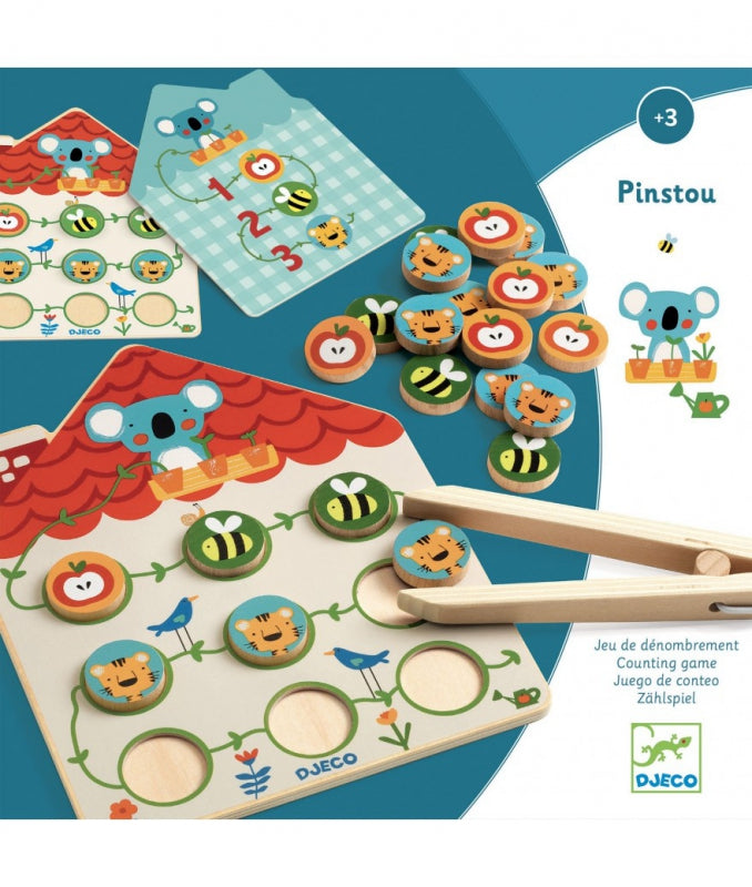 djeco spel rekenen en behendigheid pinstou 3+