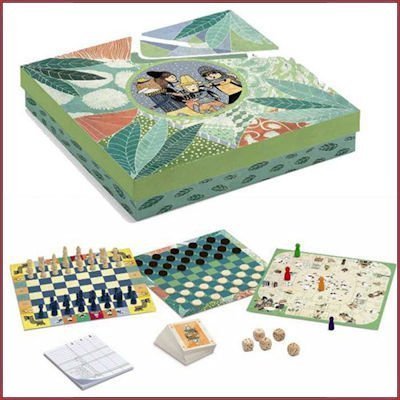 djeco speldoos classic box 20 spelletjes in een 6+