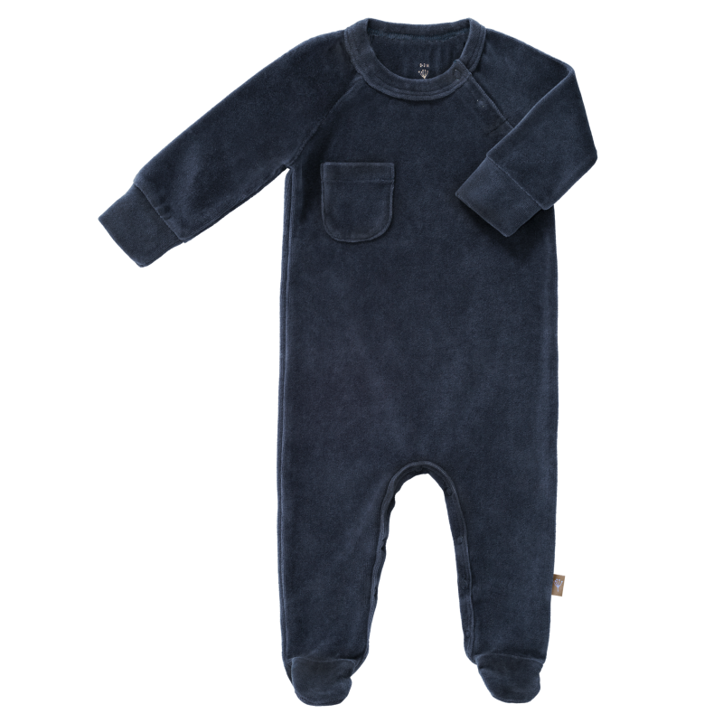 Fresk Pyjama velours no feet Indigo size: 3-6 m
