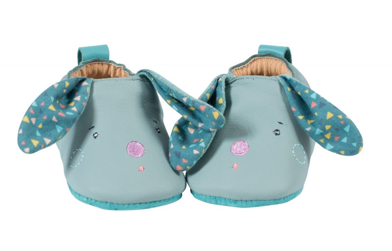 Moulinroty babyslofjes konijntje Les Jolis trop beaux 12/18m