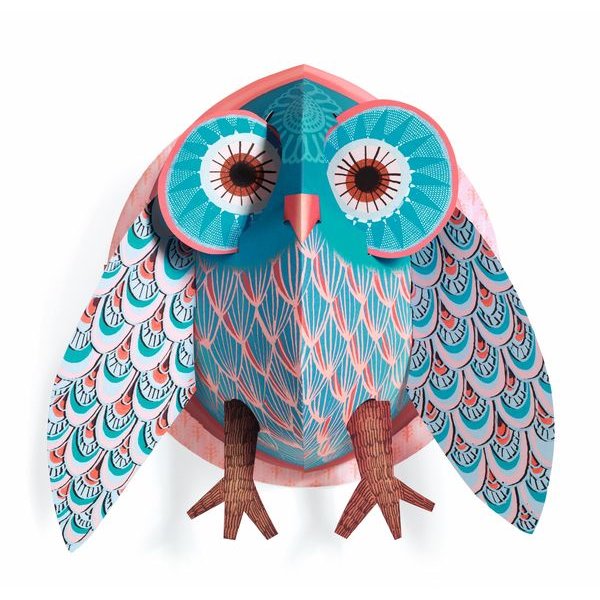 djeco tableau pop up chouette uil