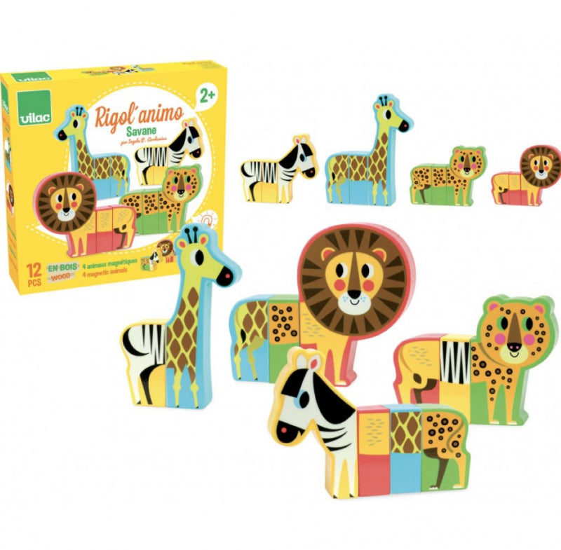 Vilac magnetic savannah animals set by Ingela P. Arrhenius 2+