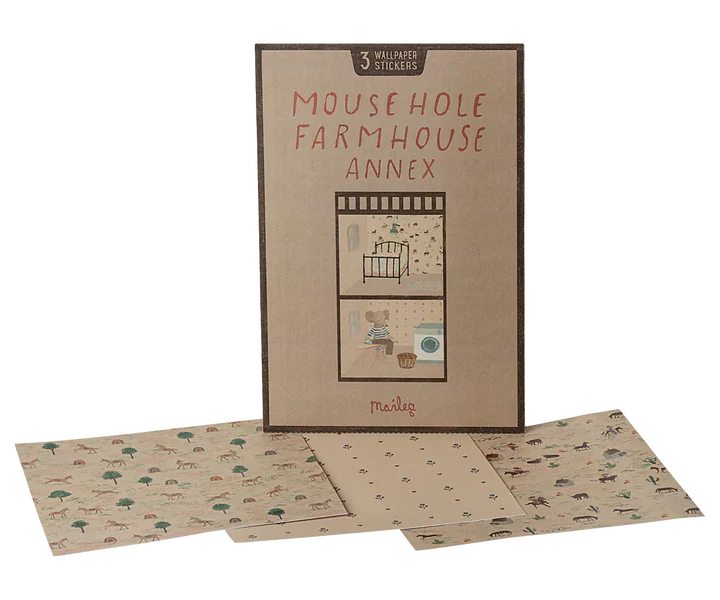 Maileg behang muis boerderij 3+