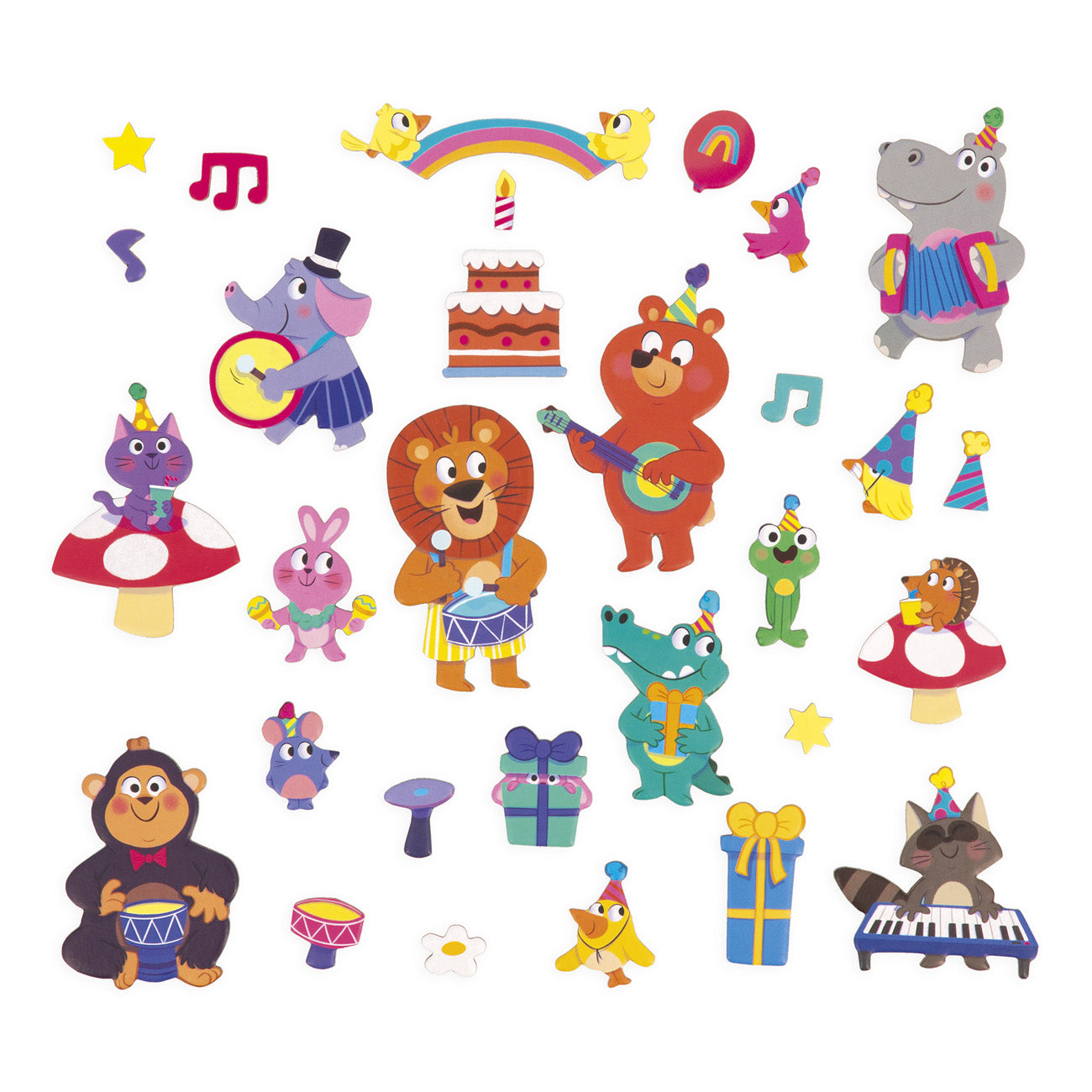 Janod Magneetboek Dierenfeest 3+