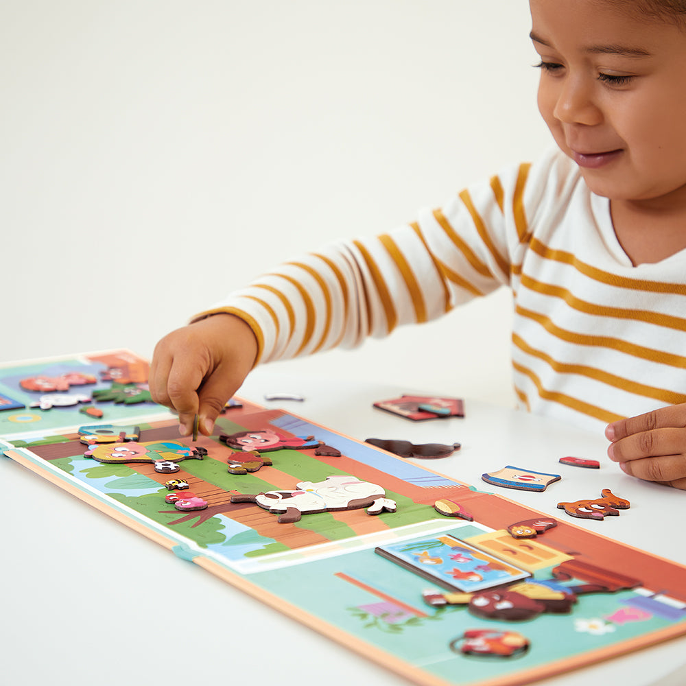 Janod Magneetboek Huisdieren 3+