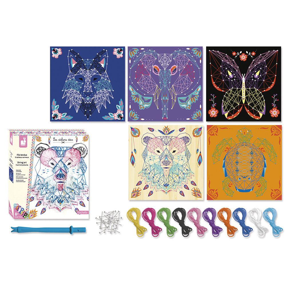 Janod Atelier Deco Spijker Touw Dieren 8+