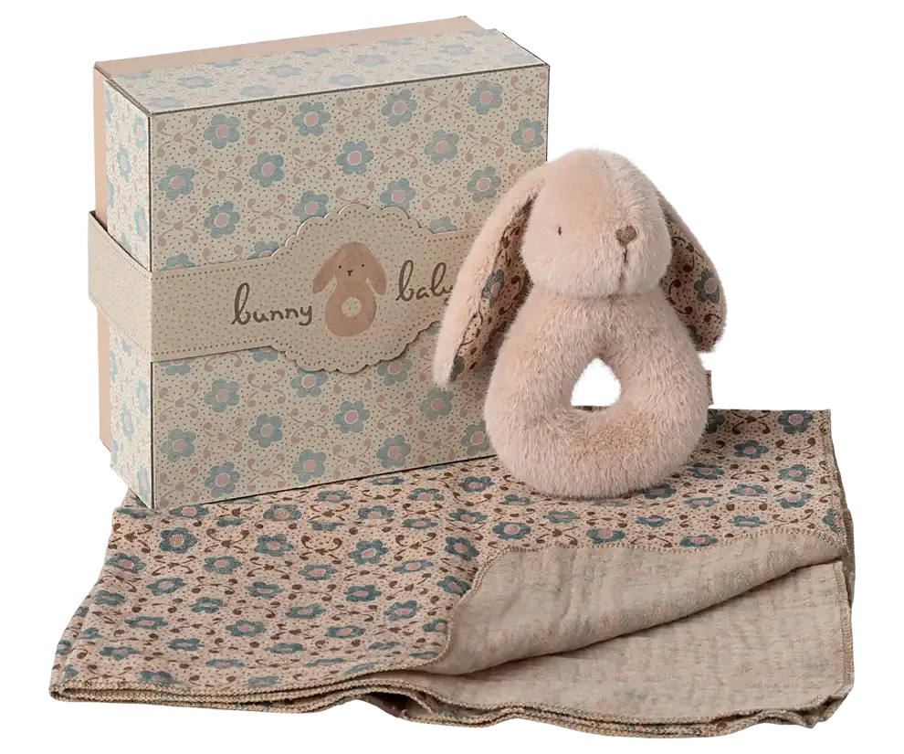 Maileg Bunny rattle set Powder 0+