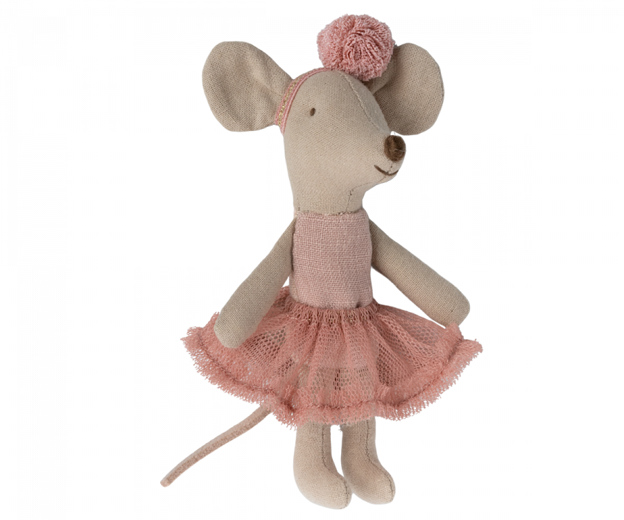 Maileg muis ballerina kleine zus roze 3+