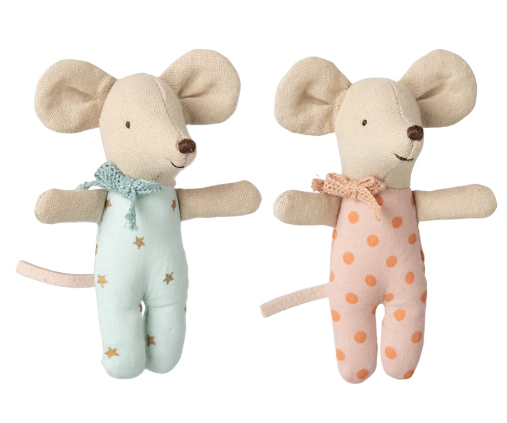 Maileg muisjes Twins Baby mice in matchbox 3+