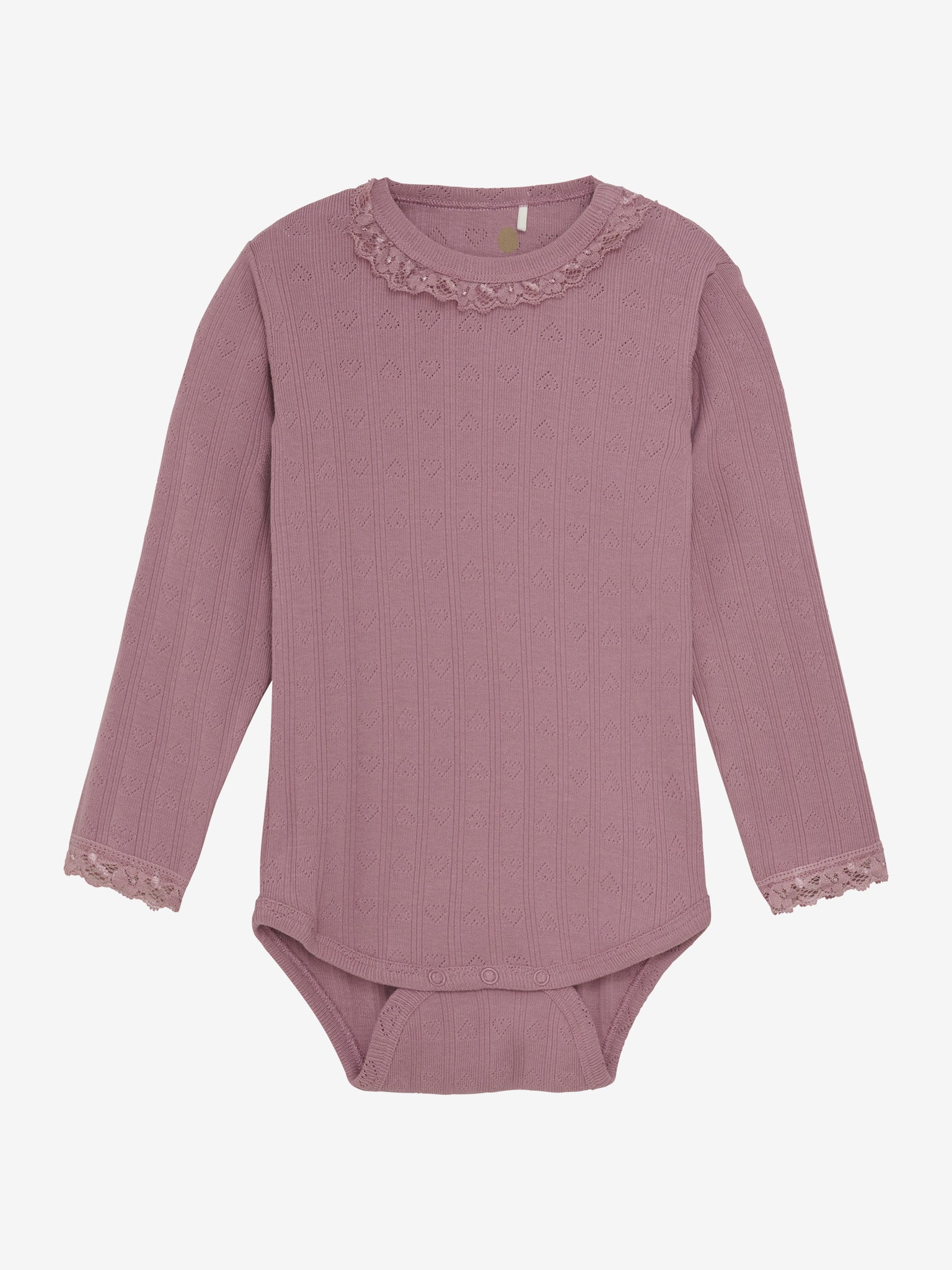 En Fant romper body lm Pointelle