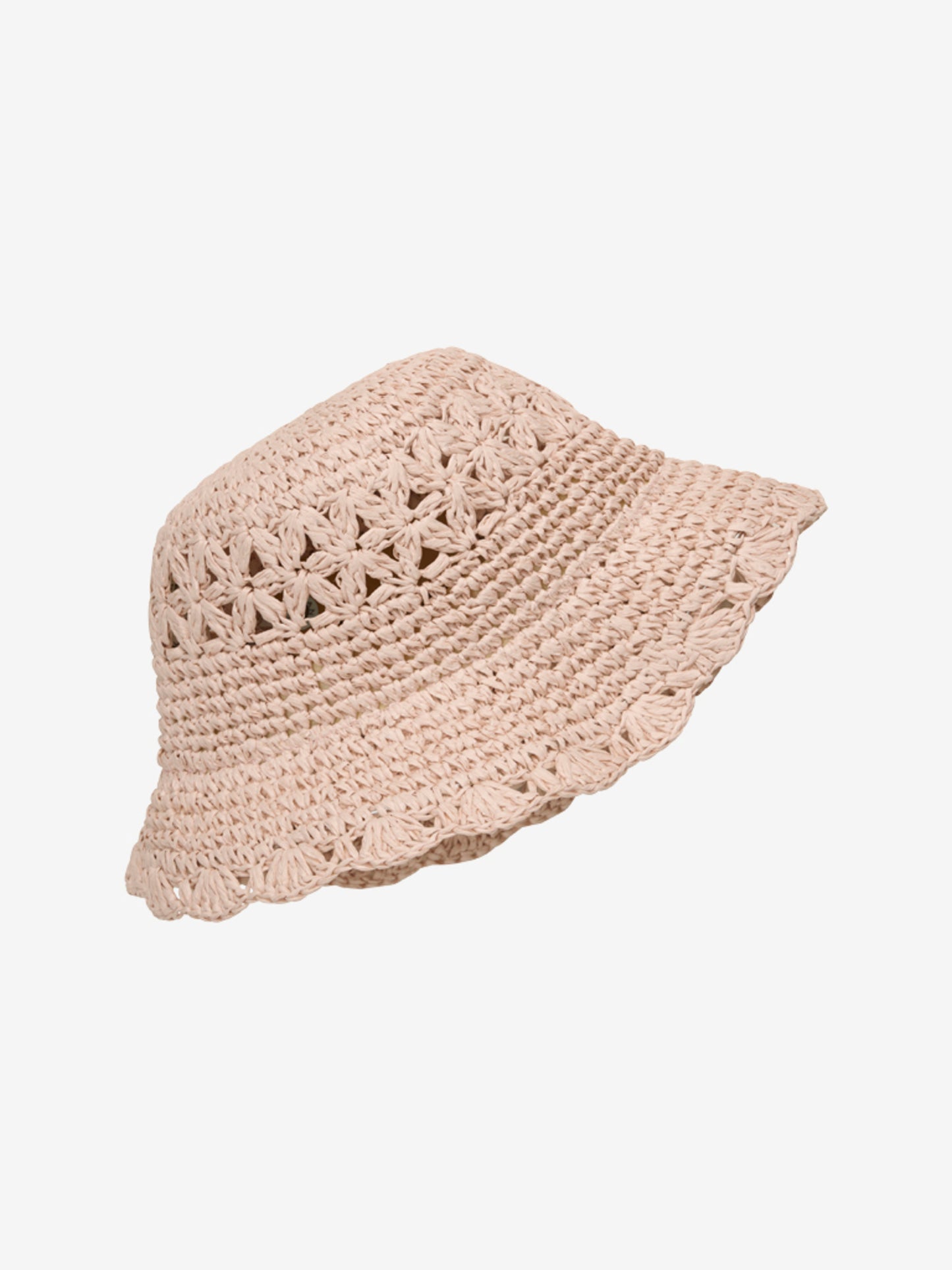 Enfant straw hat with crochet edge