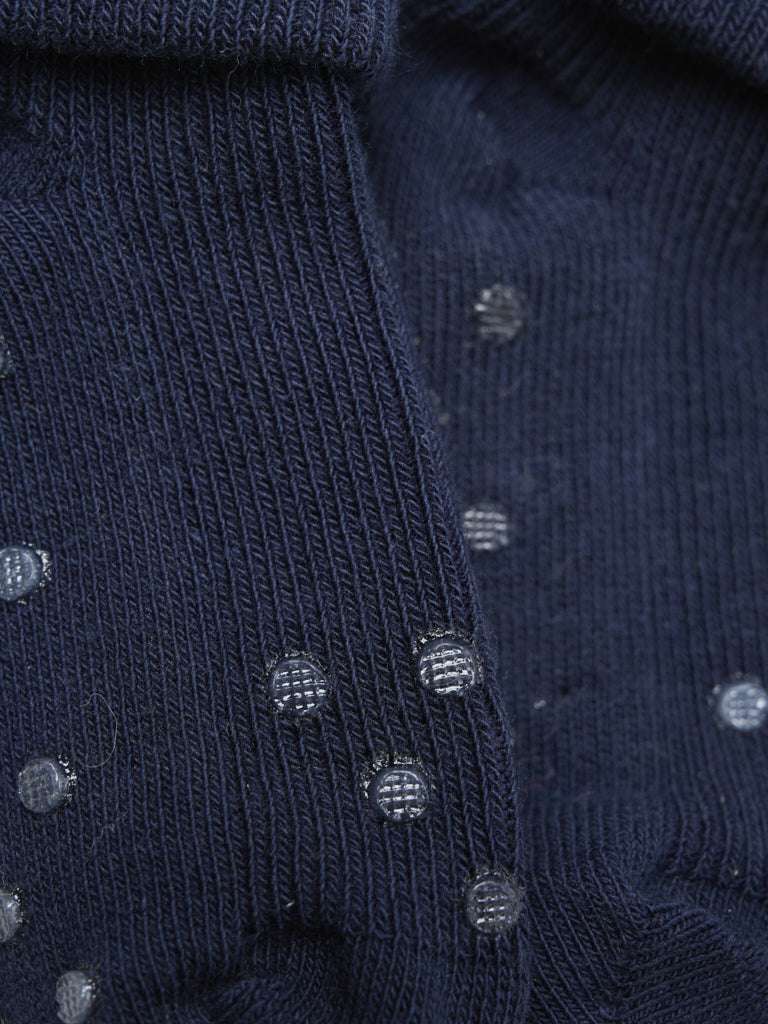 Minymo Baby rib sokken met ABS set blauw