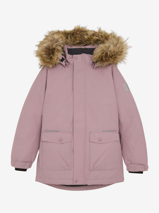 Color kids Parka met capuchon roze