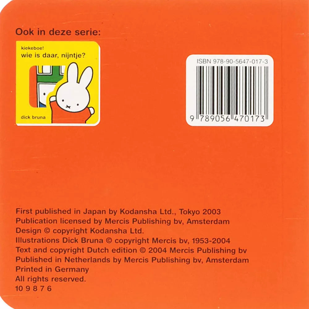 Mercis kartonboekje kiekeboe! wie zit daar, Nijntje? 1+