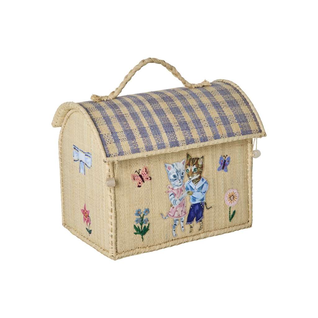 Rice Klein Raffia Kindertas Natuurlijk Nathalie Lété Theme