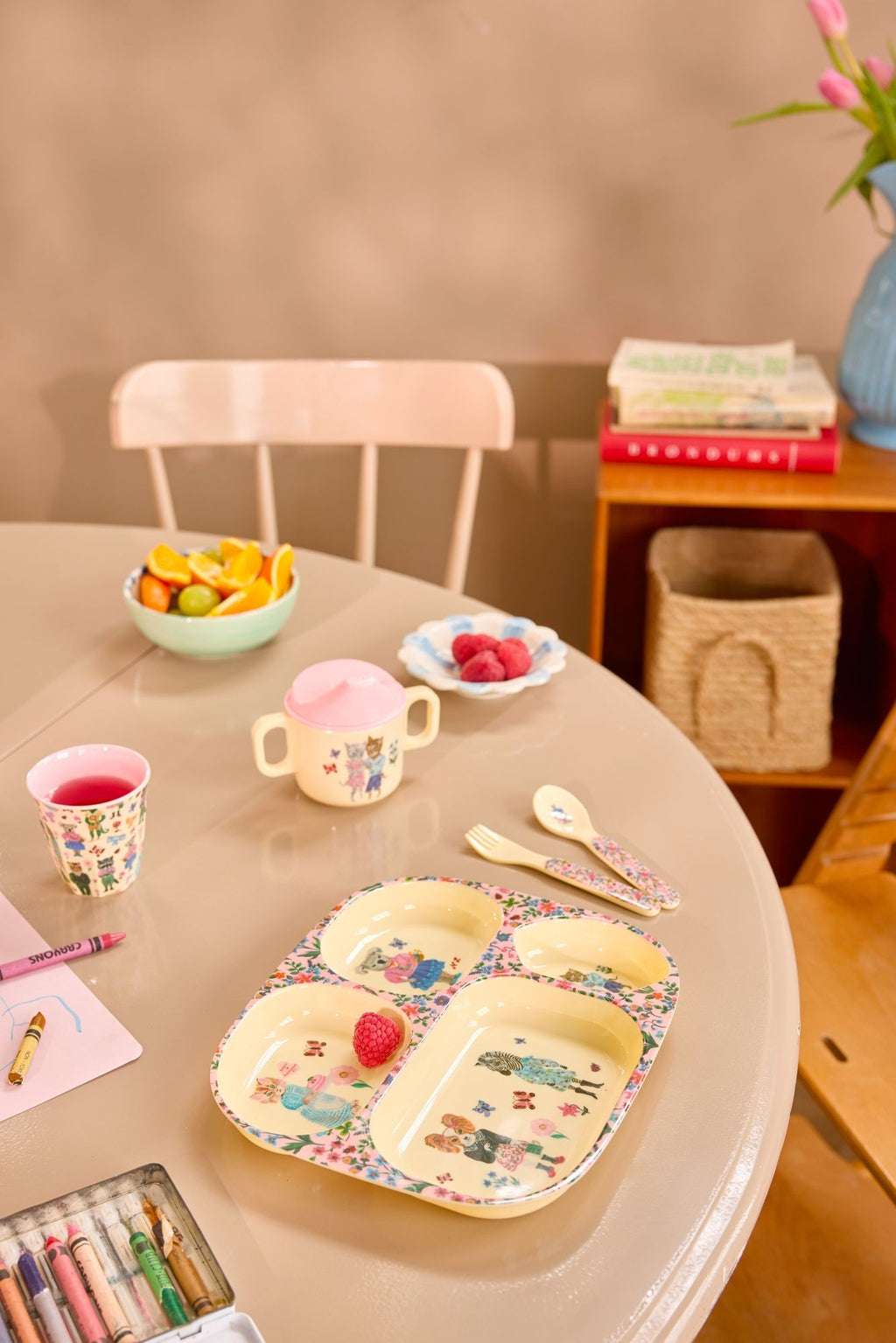 Rice Klein Kinderbeker Roze Nathalie Lété Print