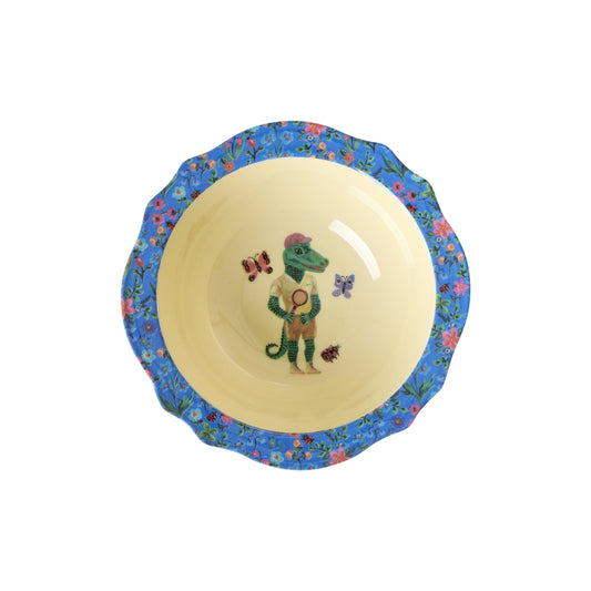 Rice Klein Vintage Kom Blauw Nathalie Lété Print