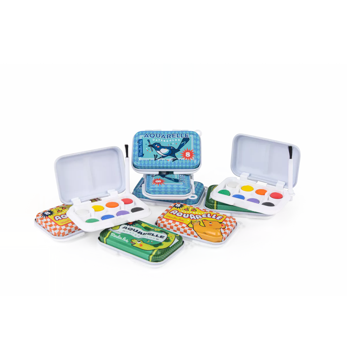 Moulin Roty mini aquarel paletten les petites merveilles 3+