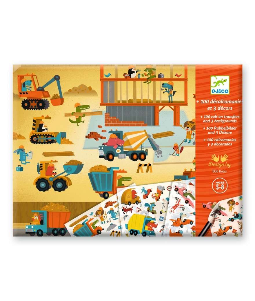 Djeco decalcomanie asfalt 5+