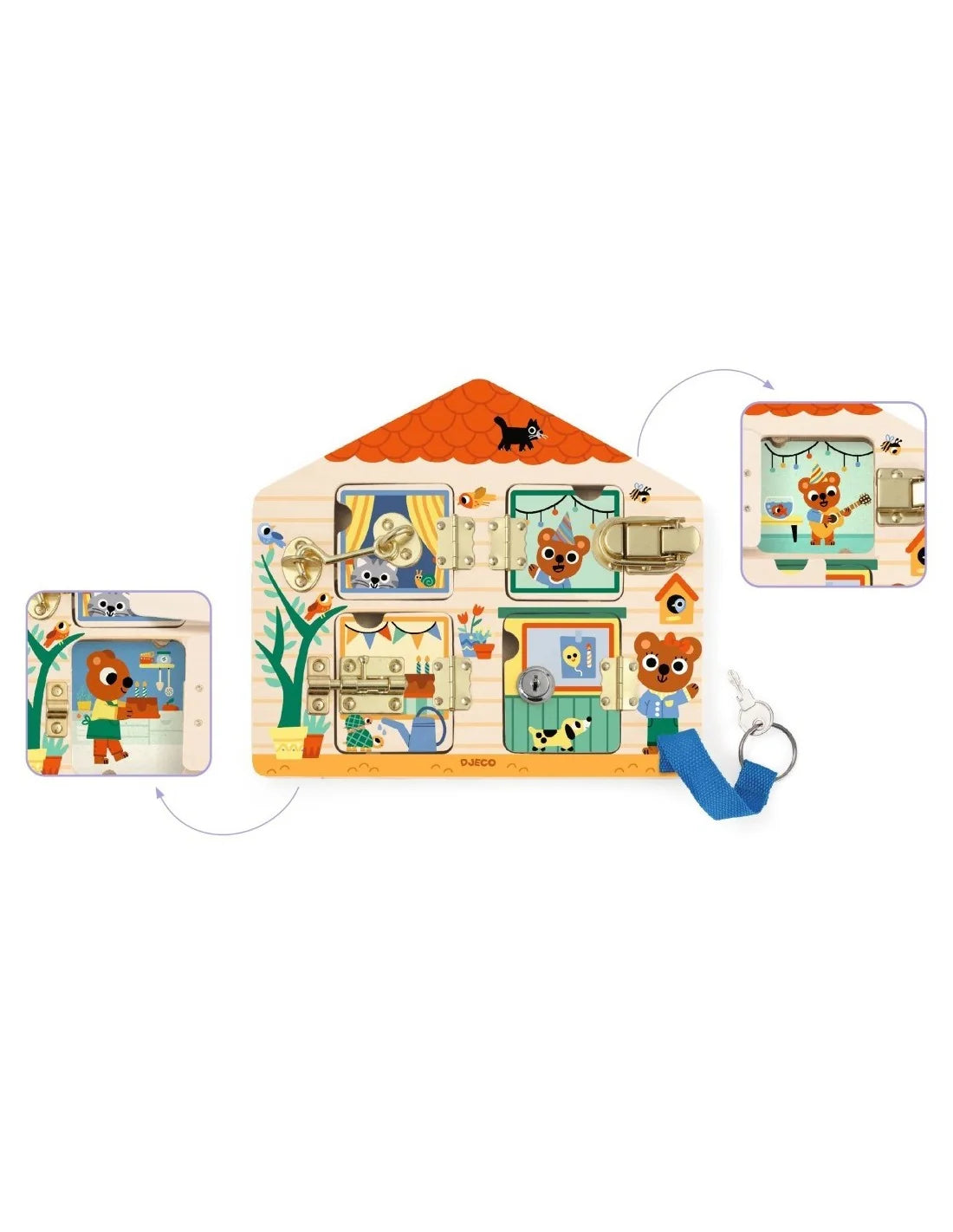 Djeco slotenspel Cabanalock 2+