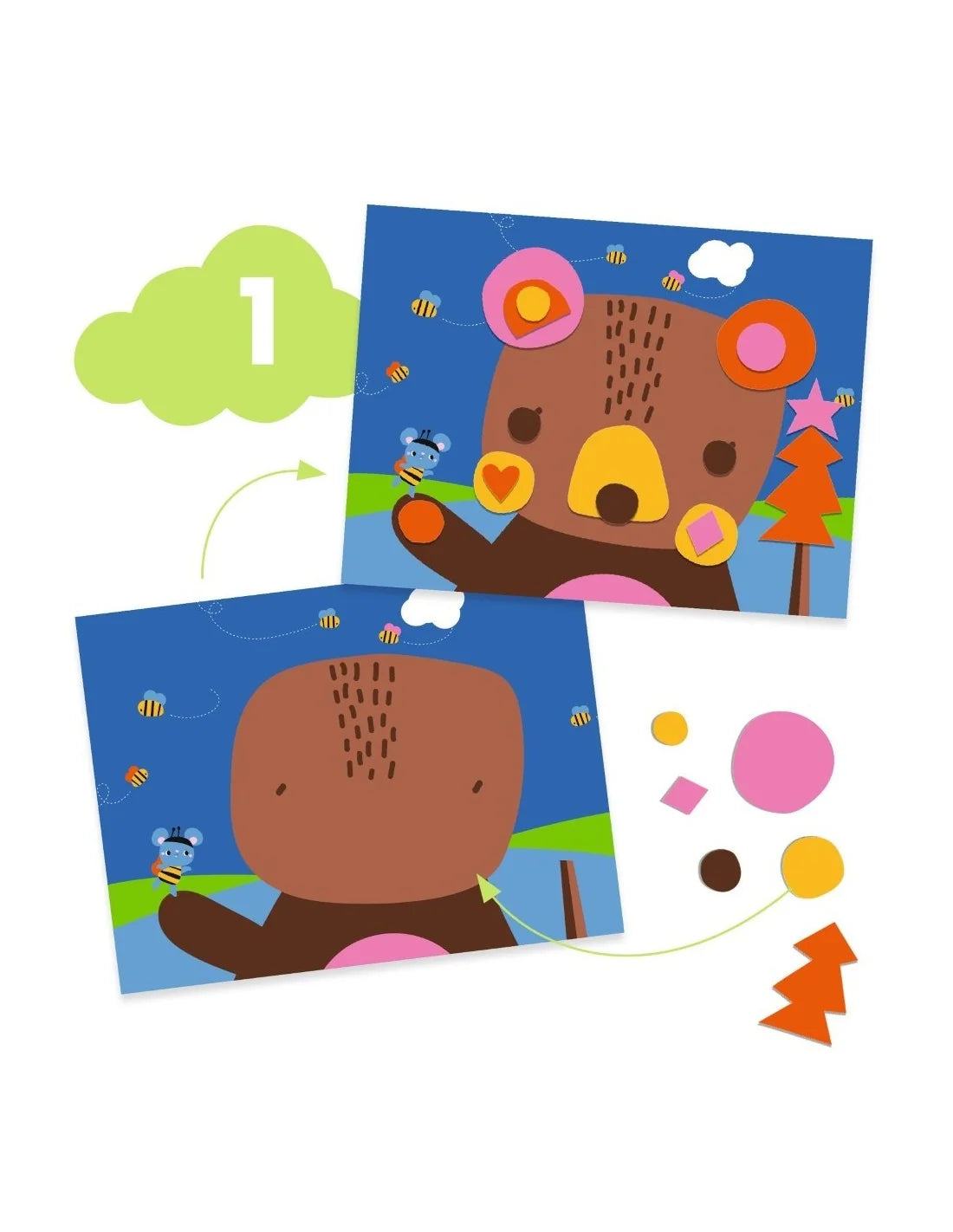 Djeco knutseldoos De muis en zijn vrienden +18m