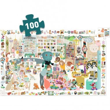 Djeco puzzel plus poster le petite boutique 5+