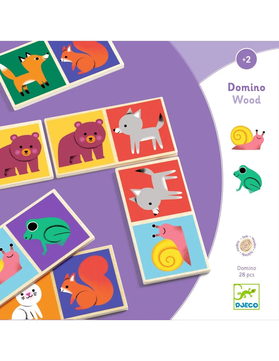 Djeco dominospel Domino Wood 2+