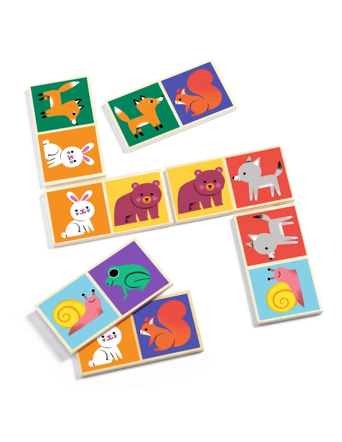 Djeco dominospel Domino Wood 2+