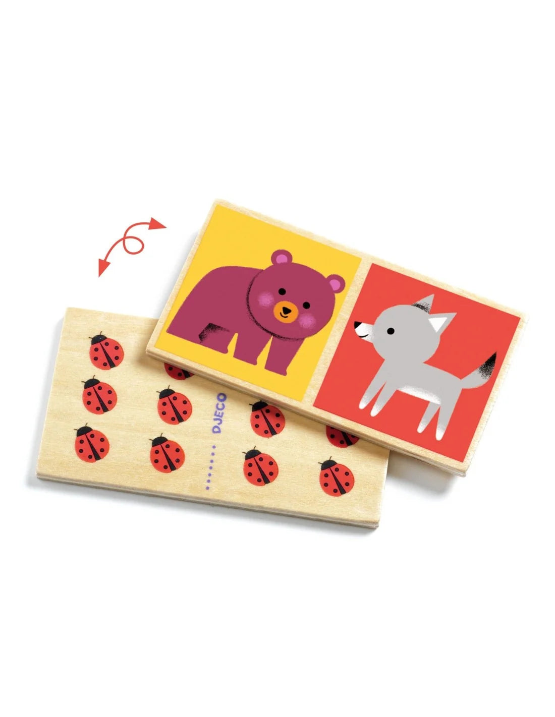 Djeco dominospel Domino Wood 2+