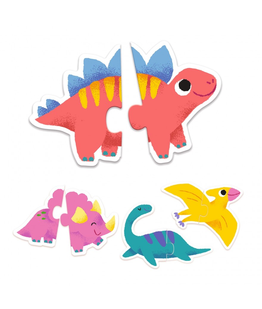 Djeco puzzel duo dinos 2+