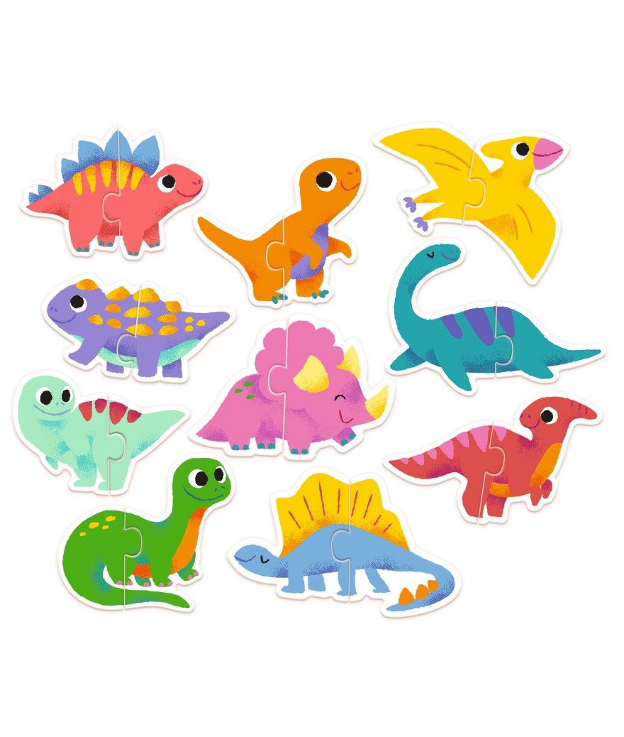 Djeco puzzel duo dinos 2+