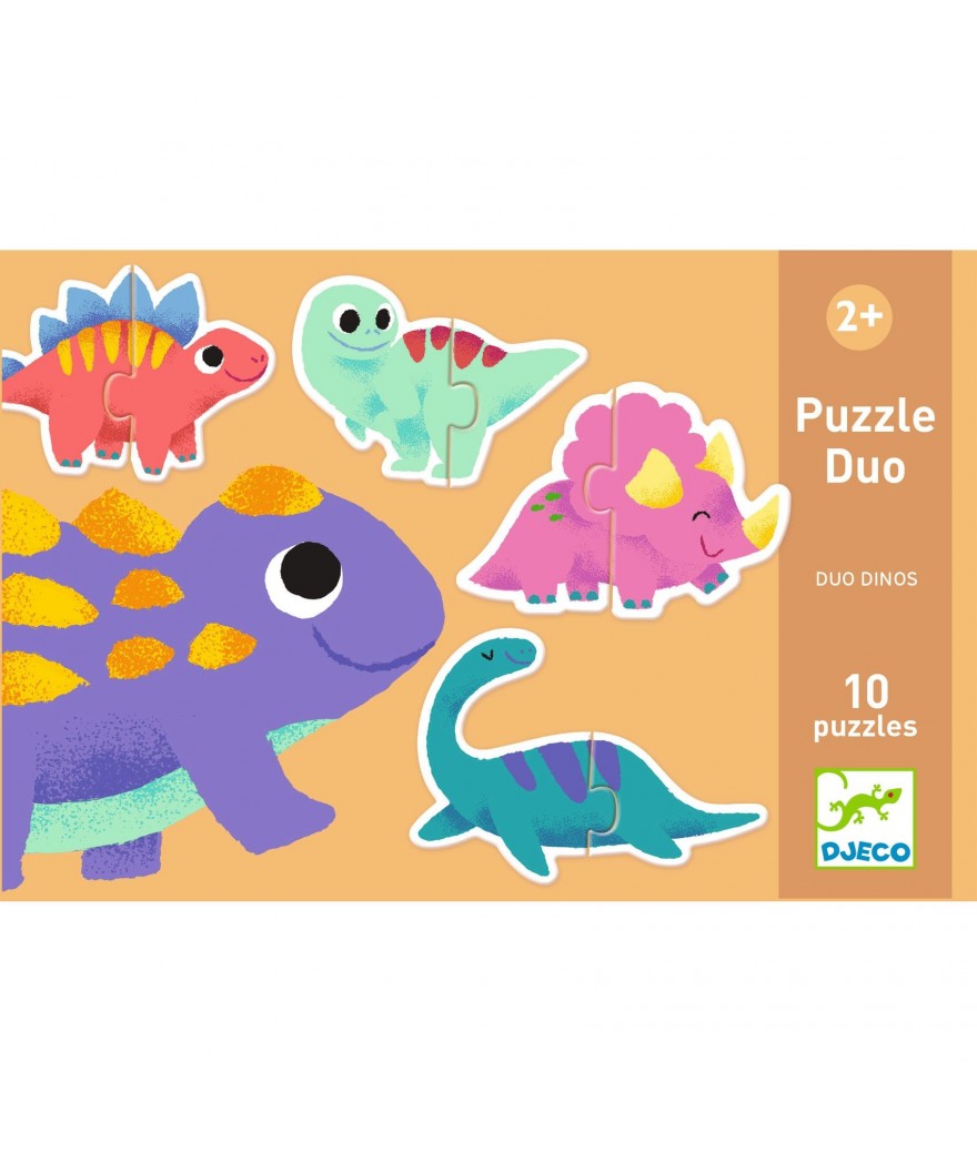 Djeco puzzel duo dinos 2+