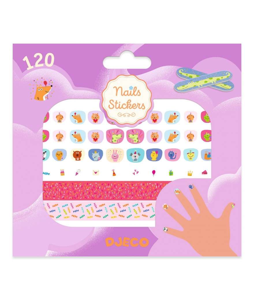 Djeco nagelstickers verjaardag 3+