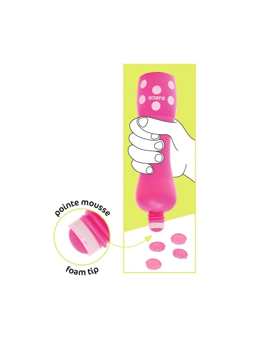 Djeco stippelstiften neon 3+