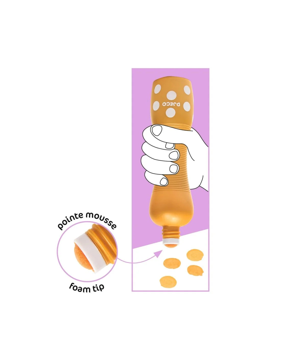 Djeco stippelstiften pastel pearly 3+