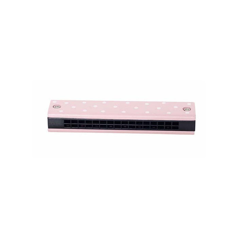 Jabadabado harmonica hout roze stip 3+