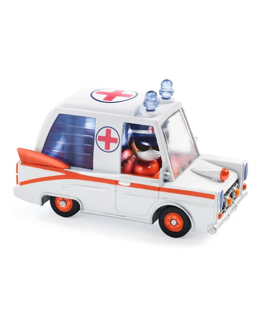 Djeco speelgoedauto Hurry ambulance crazy motors 3+