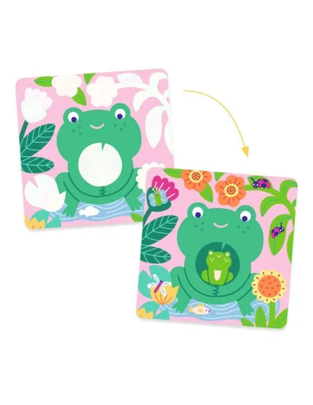 Djeco kleuren met water babydieren uit de tuin +18 m