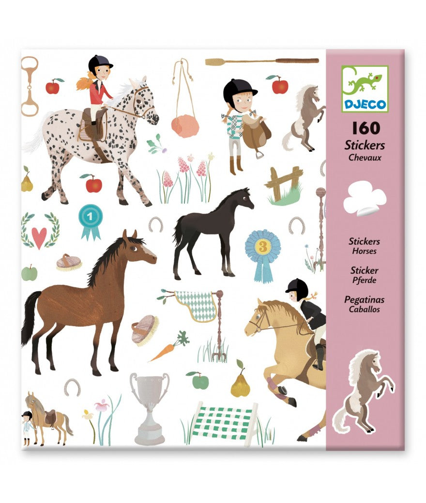 Djeco stickers 160 paard 4+