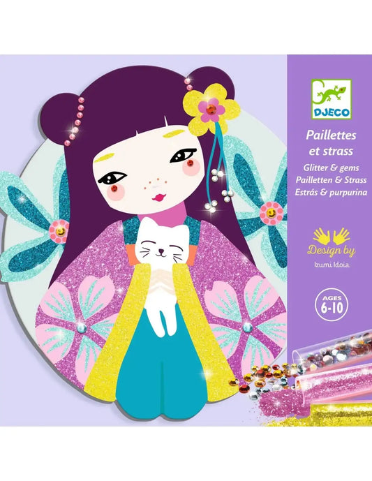 Djeco steentjes en glitters onnanoko 6+